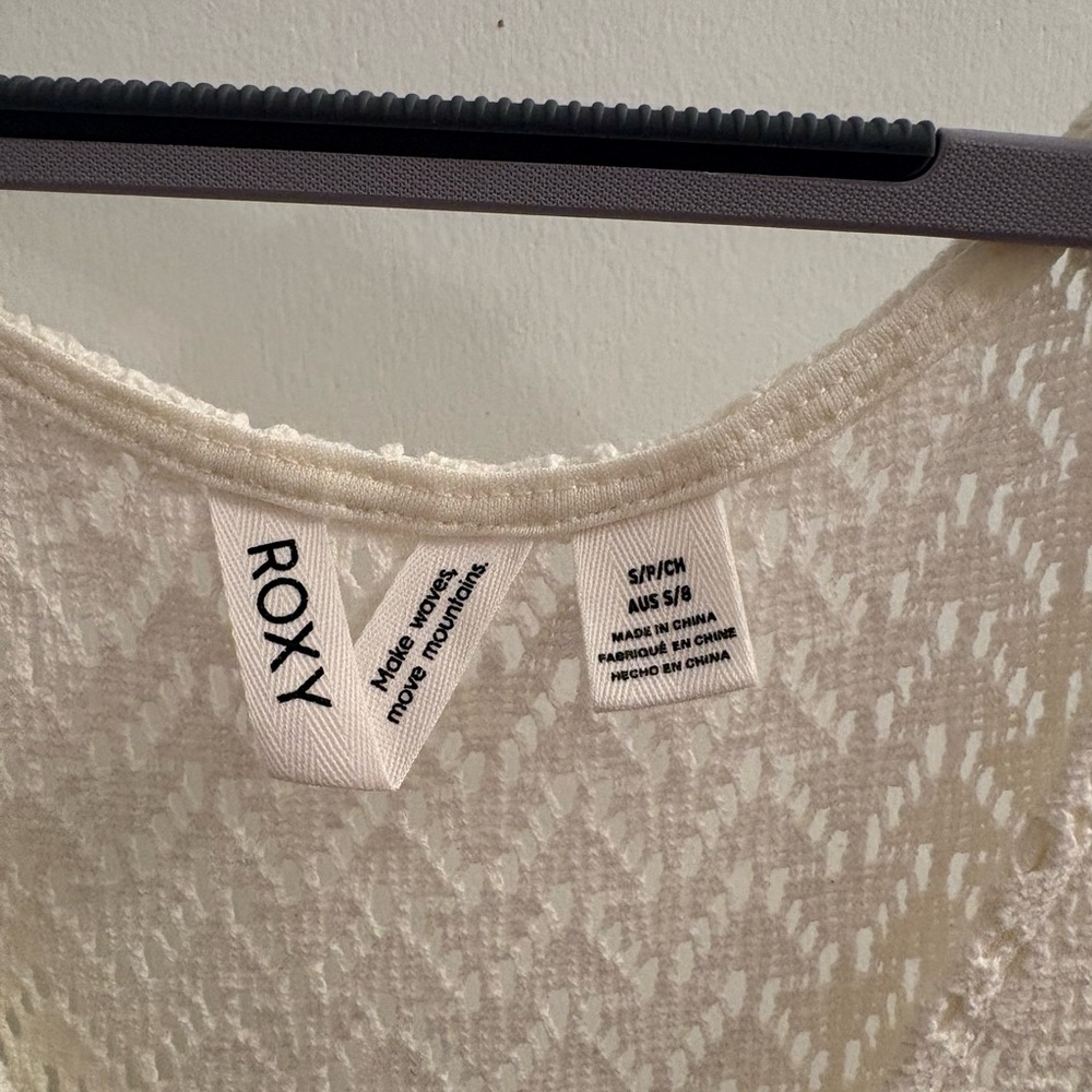 Roxy Cream Knit Beach Dress - Picture 2 of 4